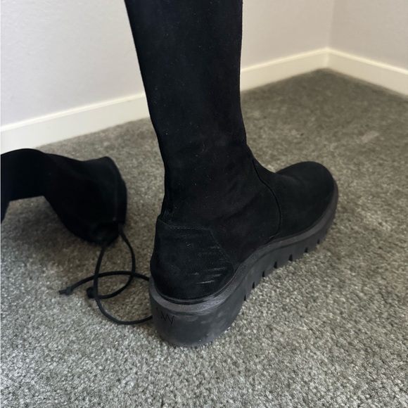 Stuart Weitzman Chalet Suede Black Over-the-Knee Boots - Picture 9 of 9